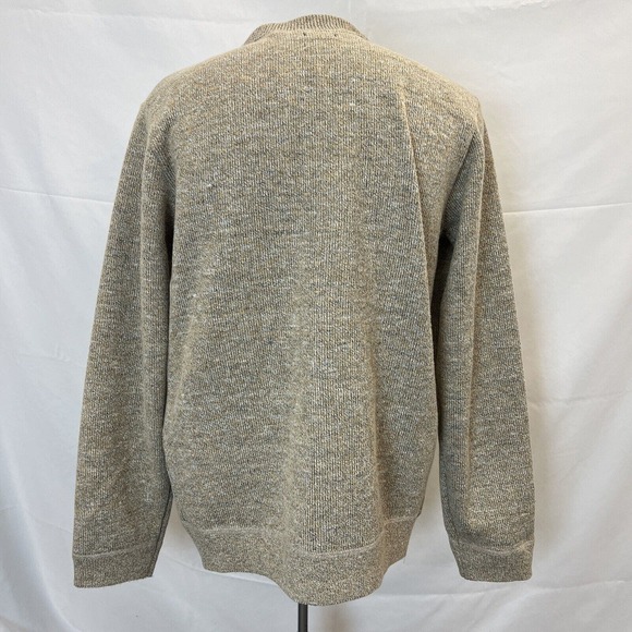 Buffalo David Bitton Mens lg Fleece Lined Button-Up Knit Tan Sweater Cardigan FS - Picture 3 of 12